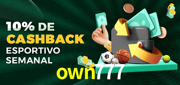 10% de bônus de cashback na own777